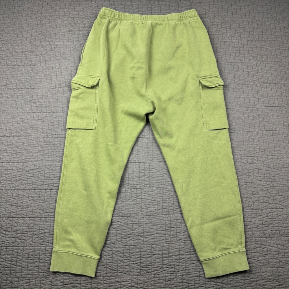 Nike Sportswear Club Fleece Cargo Sweatpants Mens Large Green Joggers Athletic - Picture 7 of 15